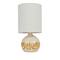 Hello Honey® 15.75" Yellow & Cream Sunlit Embossed Stoneware Table Lamp, 2ct.
